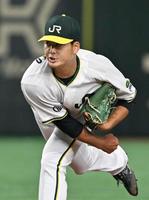 　ＮＴＴ西日本戦で好投したＪＲ東日本東北・竹本