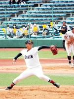 　５安打完投でベスト４に導いた盈進・向井