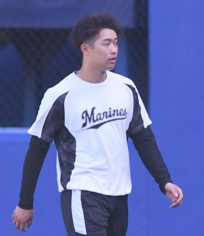 　１１日の登板に向け調整する種市（撮影・開出牧）