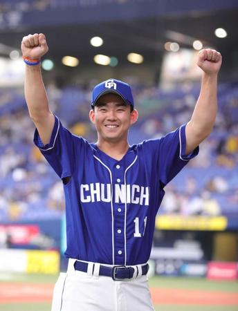 　７回無失点で６勝目を挙げた小笠原（撮影・坂部計介）