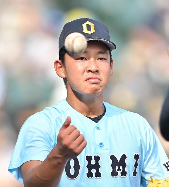 ４強敗退も聖地で輝いた近江・山田、プロ志望表明「プロ野球にいけるのであればいかせていただきたい」