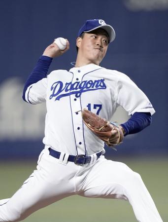 中４-１神（２８日）柳が８勝目