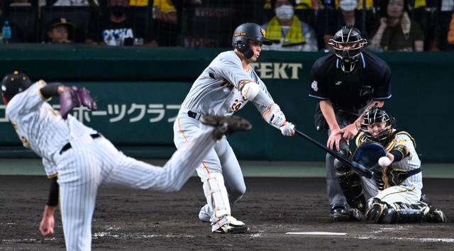 巨人・大城「何とかバットに当てるんだという気持ち」藤浪から決勝打で ...