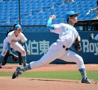 　６回１／３を投げ７安打３失点だった東大・井沢