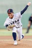 　台湾戦に先発した香西（共同）