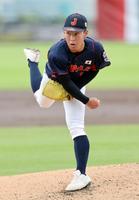 　韓国戦に先発した山田＝ブラデントン（共同）