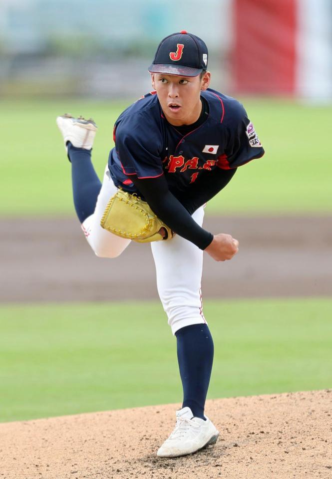 　韓国戦に先発した山田＝ブラデントン（共同）