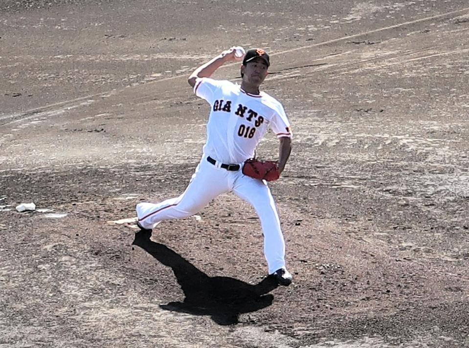 　ロッテとの練習試合に先発し、７回無失点と好投した木下