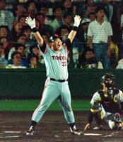 　巨人時代の大久保氏＝１９９２年６月２１日、甲子園