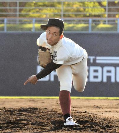 　好投した大阪桐蔭・前田