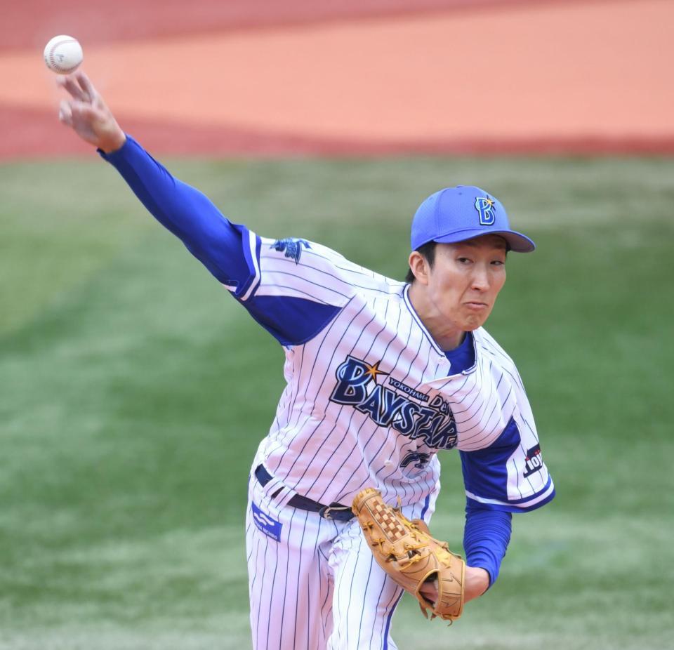 　力投する大貫（撮影・棚橋慶太）