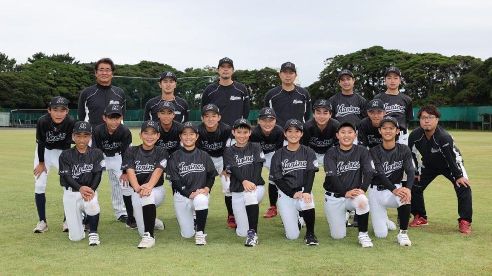 　２０２２千葉ロッテマリーンズジュニアチームメンバー１６人