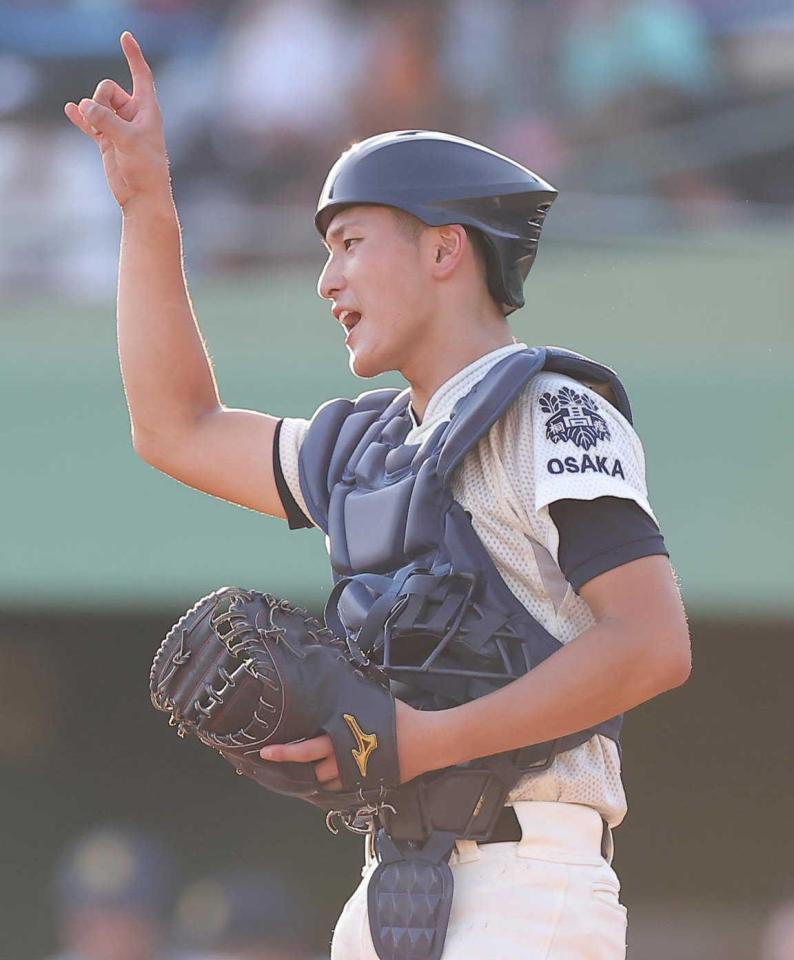 大阪桐蔭・松尾 目指すは西武・森+ロッテ・藤原 強肩強打の捕手 大阪桐蔭・松尾 目指すは西武・森+ロッテ・藤原 強肩強打の捕手