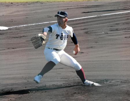 　完封勝利で優勝に導いた大阪桐蔭・前田