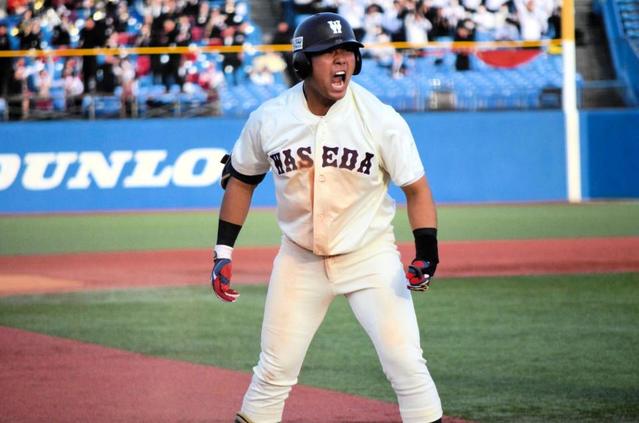 早大が先勝　西武ドラフト１位の蛭間が今季１号２ラン含む３安打２打点と大暴れ