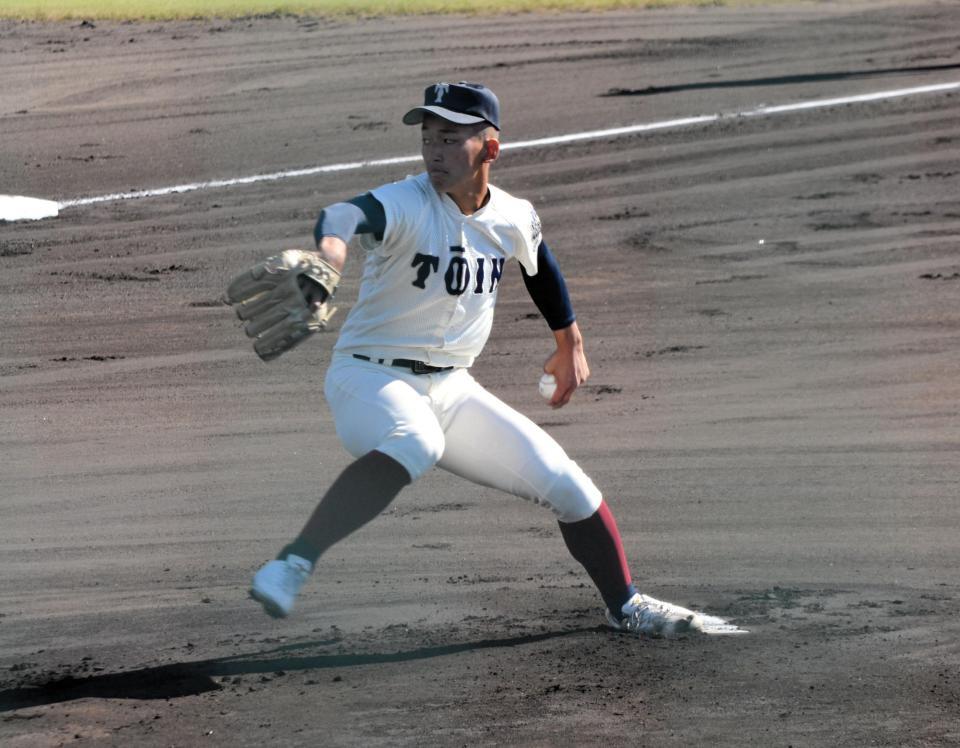 　完封勝利で優勝に導いた大阪桐蔭・前田