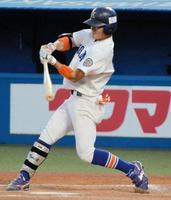　５打数２安打でチームをけん引した駒大・林