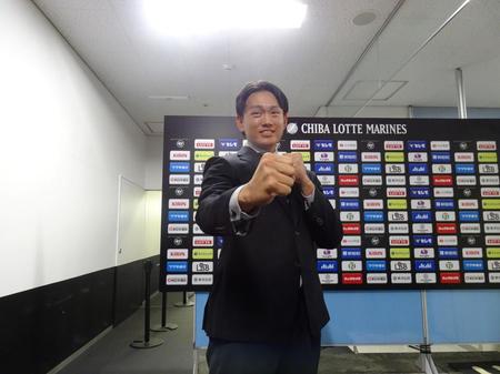 　破壊力のある打撃をみせると意気込むダイナマイトこと山本