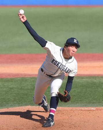 　先発した国学院大・田中千晴（撮影・堀内翔）