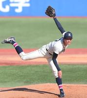 　先発した国学院大・田中千晴（撮影・堀内翔）