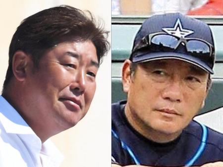 　野村弘樹氏（左）と高木豊氏