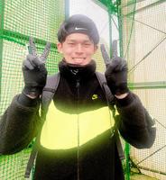 　地元・岩手県大船渡市で自主トレに励んだ佐々木朗（球団提供）