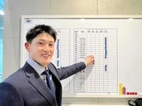 　横須賀市内の青星寮に入寮した松尾（球団提供）