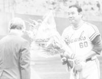 　４０歳３５本塁打の世界新記録を樹立＝８８年９月１８日、大阪球場