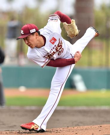 　先発し力投する高田孝（撮影・中田匡峻）