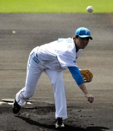 　先発して２回１失点の田中正