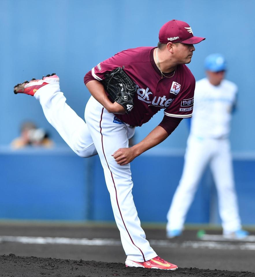 　力投するバニュエロス（撮影・開出牧）