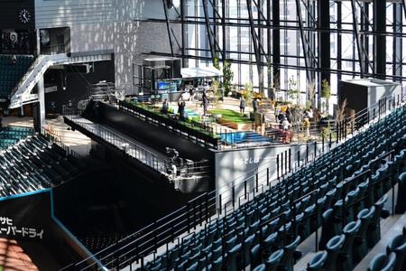 　バックスクリーン上に作られたクラフトビール醸造レストラン「そらとしばｂｙよなよなエール」