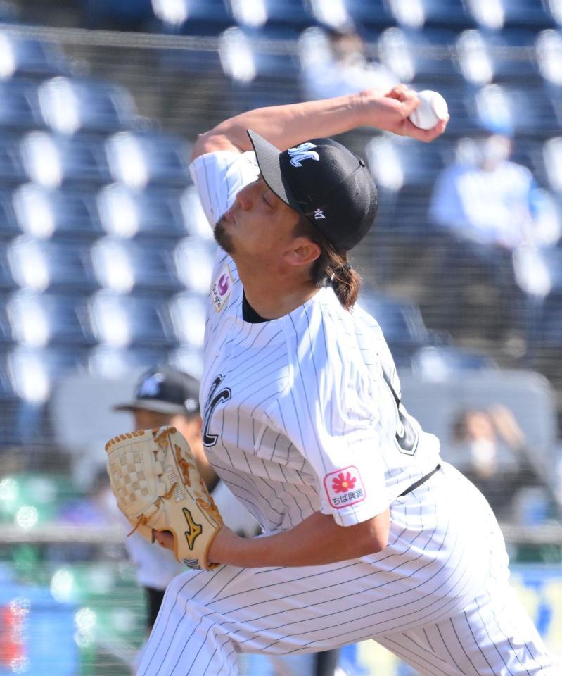 　５回から登板した沢村（撮影・伊藤笙子）