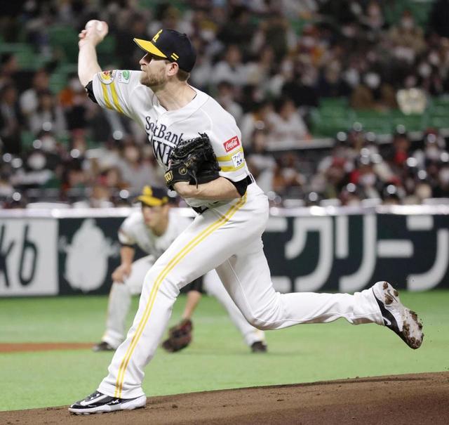 ソフトバンク・ガンケル　粘りの４回１失点　開幕ローテ争い望みつないだ