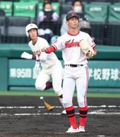 　２回、２点適時三塁打を浴びる北陸・友広陸（撮影・伊藤笙子）