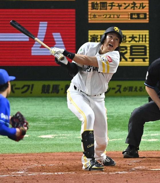 ソフトバンク・柳田　仕事果たす　フェン直二塁打「チャンスを生かすことができた」