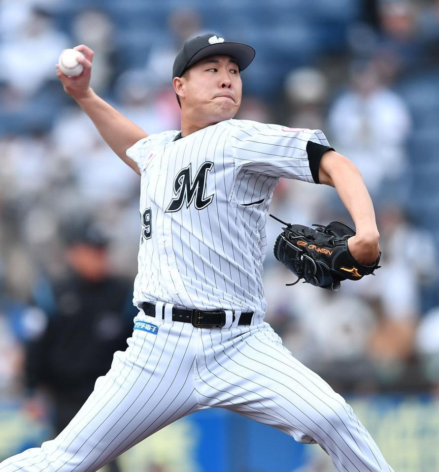 　力投する西野（撮影・開出牧）