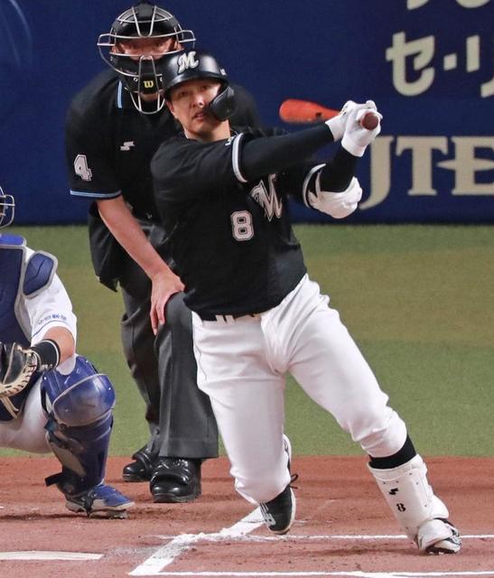 ロッテ・中村奨　先制打を含む２打数２安打「いい形で打てた」開幕へ順調