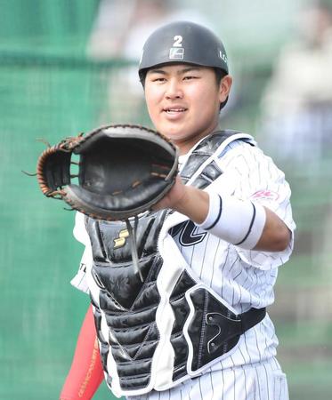 　捕手としての心構えを語った松川