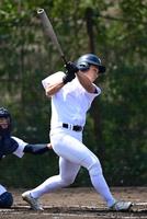 大会休養日、打撃練習をする大阪桐蔭の徳丸（代表撮影）