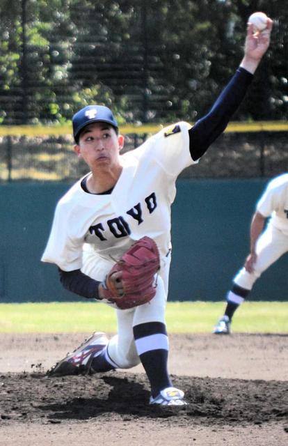 ドラフト１位候補の東洋大・細野　熱投１５４球！最速１５１キロ１２Ｋ！１０回１失点　１２球団２９人スカウト来た！
