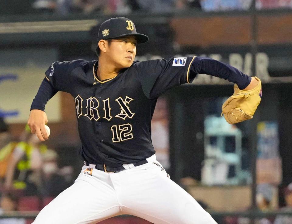 　楽天戦に先発したオリックス・山下