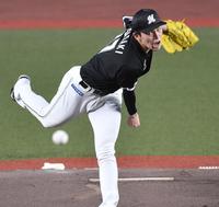 　オリックス相手に気迫あふれる投球を見せる佐々木朗（撮影・開出牧）