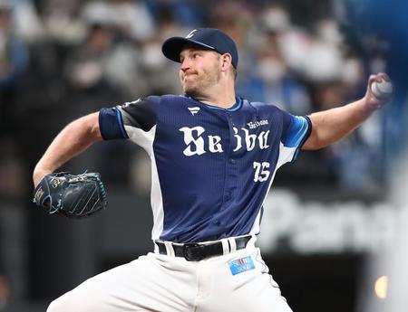 　先発のエンス（撮影・中島達哉）