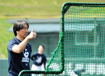 　野球教室を開催した松井秀喜氏