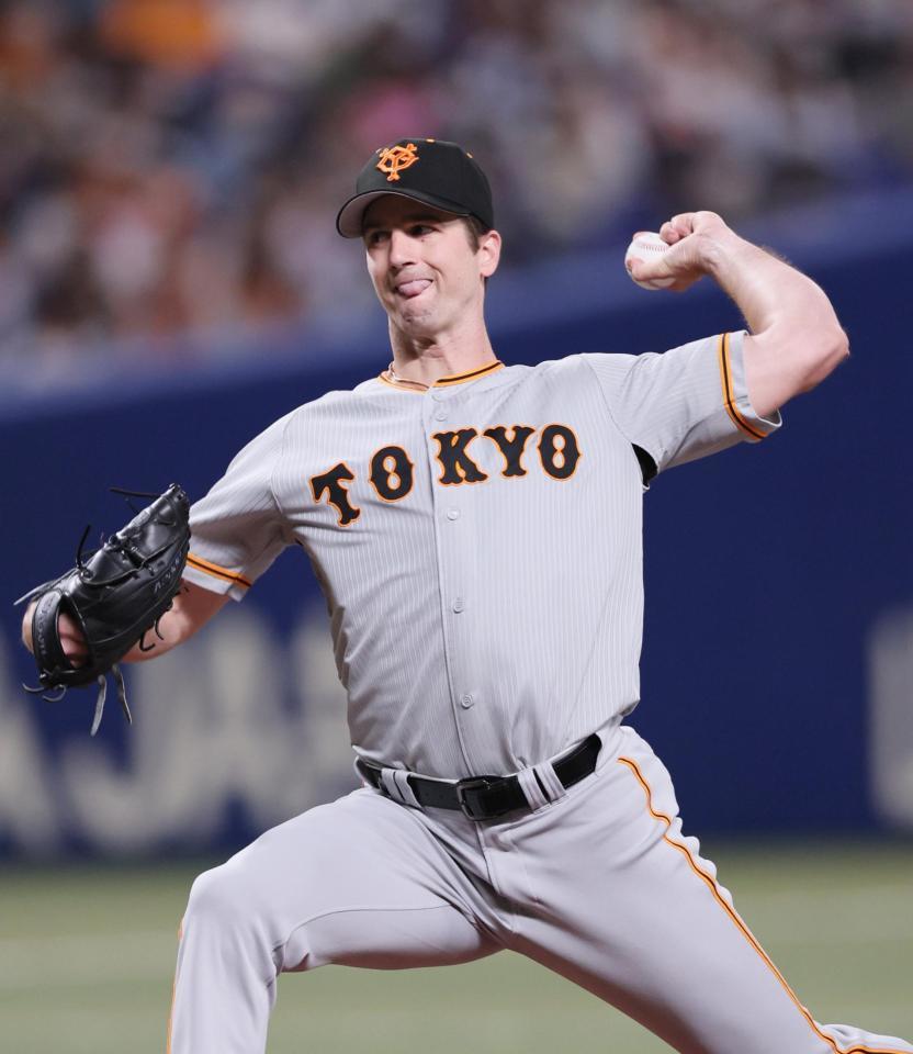 巨人・グリフィン 7回1失点の好投もリーグトップタイ4勝目ならず/野球/デイリースポーツ online