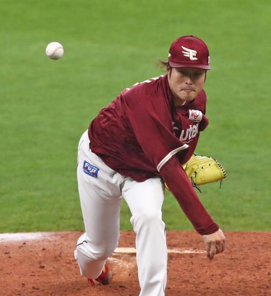 　力投する滝中（撮影・中島達哉）