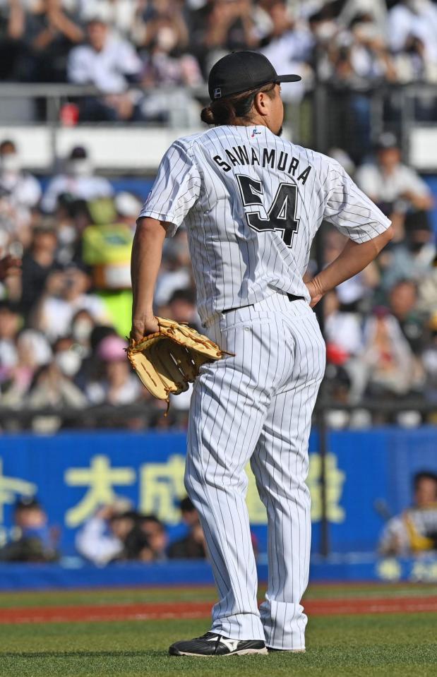 　８回、柳田に２ランを浴びた沢村