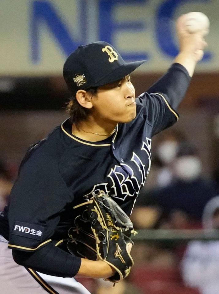 完封で４勝目を挙げたオリックス・宮城＝楽天モバイルパーク