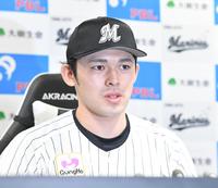 　月間ＭＶＰを受賞した佐々木朗（撮影・佐々木彰尚）